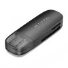 Vention 2-in-1 USB 3.0 A karšu lasītājs SD+TF, USB 3.2 Gen 1, 5000 Mbit/s, melns