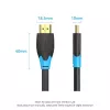 HDMI kabelis Vention 1M Melns 18 Gbit/s 2.0