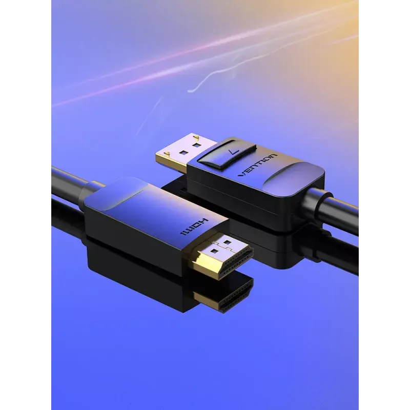 Vention DP uz HDMI kabelis 1,5 m melns DisplayPort HDMI 1,5 m