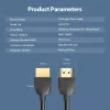 Vention Portable HDMI kabelis 1M Melns 2.0 18 Gbit/s