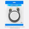 Vention Portable HDMI kabelis 1M Melns 2.0 18 Gbit/s