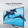 Vention Portable HDMI kabelis 1M Melns 2.0 18 Gbit/s