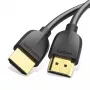 Vention Portable HDMI kabelis 1M Melns 2.0 18 Gbit/s