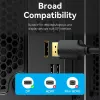 DisplayPort vīriešu-vīriešu kabelis Vention 1,5 m, 4K HD, melns, 6 mm diametrs