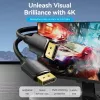 DisplayPort vīriešu-vīriešu kabelis Vention 1,5 m, 4K HD, melns, 6 mm diametrs
