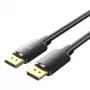DisplayPort kabelis Vention HAKBI — DisplayPort uz DisplayPort, 3 m, Melns