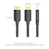DisplayPort kabelis Vention HAKBJ 5 m, DisplayPort uz DisplayPort, melns