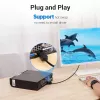 DisplayPort uz DVI kabelis Vention HAFBH — DisplayPort uz DVI, 1 m, melns, 5,2 mm