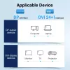 DisplayPort uz DVI kabelis Vention HAFBH — DisplayPort uz DVI, 1 m, melns, 5,2 mm