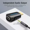 HDMI uz VGA pārveidotājs Vention AIDB0 1080p melns