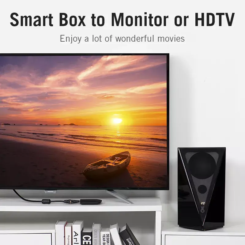 HDMI uz VGA pārveidotājs Vention AIDB0 1080p melns
