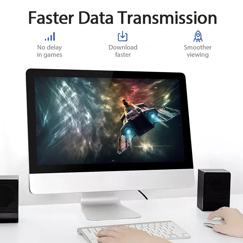 Tīkla kabelis Vention Cat.6 UTP komutācijas kabelis RJ-45 20 m, melns
