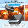 HDMI 2-Port Bi-Direction 4K Switcher Vention AKOB0 — 3 HDMI porti, 3840×2160@60Hz, ABS, Plug and Play