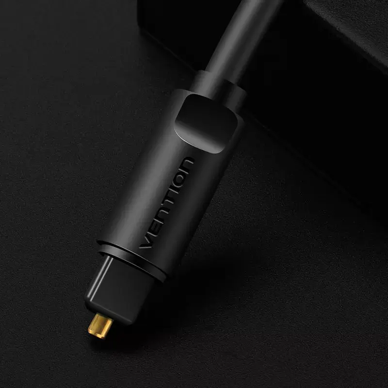 Vention optiskās šķiedras audio kabelis 1,5 m, melns, TOSLINK tēvs–tēvs