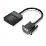 VGA uz HDMI pārveidotājs Vention 0,15 m melns VGA HDMI Micro USB Audio