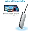 Docking Station Vention USB-C to HDMI USB 3.0x3 SD TF PD 100W Pelēks