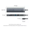 Dokstacija Vention 9-in-1 USB-C TGVHB — RJ-45, HDMI 4K@60Hz, USB 3.2 Gen1, SD/MicroSD, 1x USB-C