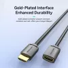 HDMI kabelis Vention AHCBF 1 m, HDMI-A tēviņš uz HDMI-A mātīte, 18 Gbit/s, 4K, melns