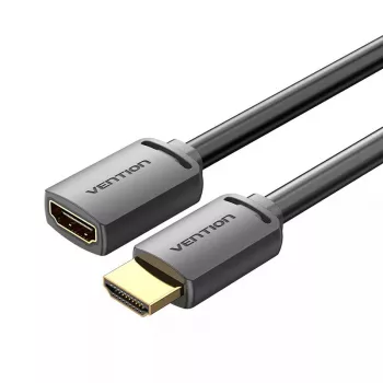 HDMI kabelis Vention AHCBF 1 m, HDMI-A tēviņš uz HDMI-A mātīte, 18 Gbit/s, 4K, melns