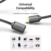 HDMI kabelis Vention HDMI-A vīrišķais uz HDMI-A sievišķais 2 m, HDMI 2.0 18 Gbit/s, 4K, zeltīti savienotāji, melns