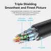 HDMI kabelis Vention HDMI-A vīrišķais uz HDMI-A sievišķais 2 m, HDMI 2.0 18 Gbit/s, 4K, zeltīti savienotāji, melns