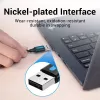 USB 2.0 A–A kabelis Vention 2 m, melns PVC, USB A uz USB A, 0,48 Gbit/s