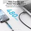 Vention USB 2.0 A tēviņš uz Micro-B tēviņš 2A kabelis 2M melns
