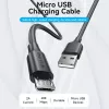 Vention USB 2.0 A tēviņš uz Micro-B tēviņš 2A kabelis 2M melns