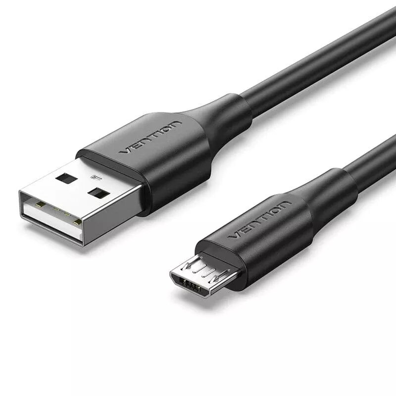 Vention USB 2.0 A tēviņš uz Micro-B tēviņš 2A kabelis 2M melns
