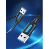 USB A uz A kabelis Vention CONBD 0.5 m, USB 3.2 Gen 1 (5 Gbit/s), melns
