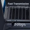 USB A uz A kabelis Vention CONBD 0.5 m, USB 3.2 Gen 1 (5 Gbit/s), melns