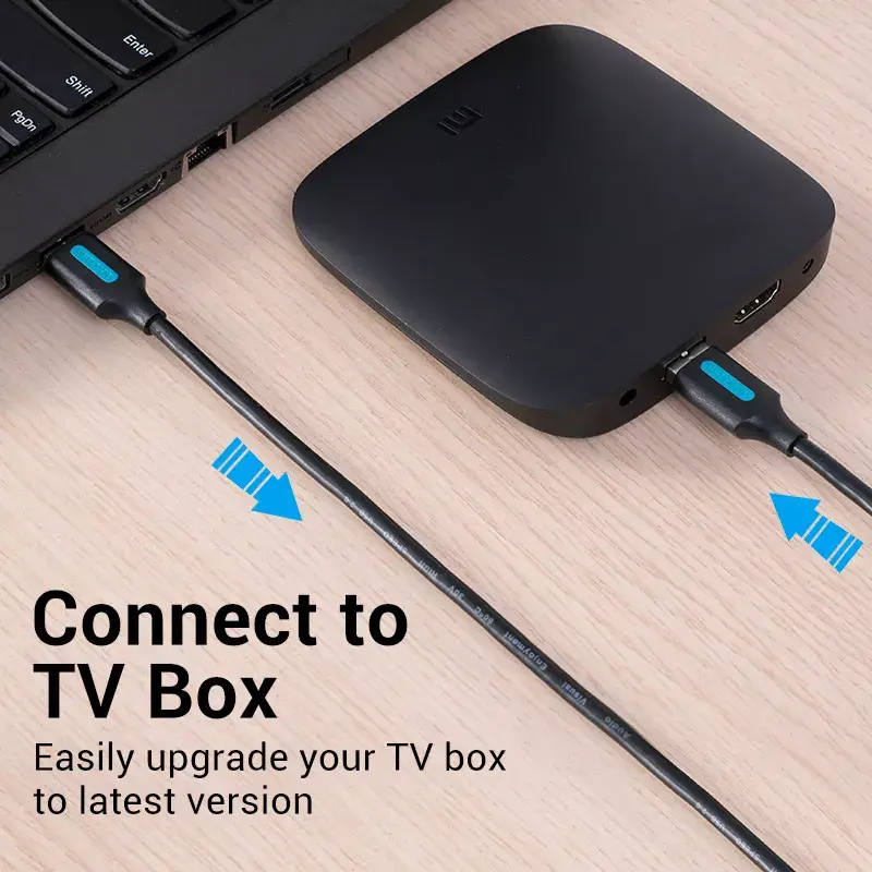 USB A uz A kabelis Vention CONBD 0.5 m, USB 3.2 Gen 1 (5 Gbit/s), melns