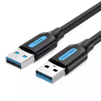 USB A uz A kabelis Vention CONBD 0.5 m, USB 3.2 Gen 1 (5 Gbit/s), melns