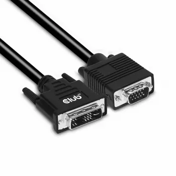 DVI-A uz VGA kabelis vīr.-vīr. CLUB3D CAC-1243 3 m 28 AWG melns