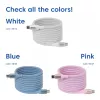 USB-C Magnetic-Coil kabelis Club 3D CAC-3032 — balts, magnētiskās spoles dizains uzlādei un datu pārraidei