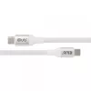 USB-C Magnetic-Coil kabelis Club 3D CAC-3032 — balts, magnētiskās spoles dizains uzlādei un datu pārraidei