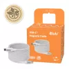 USB-C Magnetic-Coil kabelis Club 3D CAC-3032 — balts, magnētiskās spoles dizains uzlādei un datu pārraidei