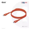 CLUB3D USB2 Type-C divvirzienu USB-IF sertificēts kabelis datiem 480Mb, PD 240W(48V/5A) EPR M/M 4m / 13,13 pēdas