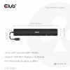 CLUB3D 10-1 pārnēsājamā dokstacija USB Type-C® 10Gbps uz HDMI™ 8K30Hz PD3.1 maks. 140 W