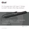 CLUB3D 10-1 pārnēsājamā dokstacija USB Type-C® 10Gbps uz HDMI™ 8K30Hz PD3.1 maks. 140 W