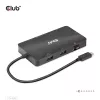 CLUB3D USB Gen2 Type-C uz diviem DisplayPort 4k60Hz 7-in-1 centrmezgls