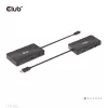 CLUB3D USB Gen2 Type-C uz diviem DisplayPort 4k60Hz 7-in-1 centrmezgls