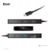 CLUB3D USB Gen2 Type-C uz diviem DisplayPort 4k60Hz 7-in-1 centrmezgls