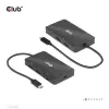 CLUB3D USB Gen2 Type-C uz diviem DisplayPort 4k60Hz 7-in-1 centrmezgls