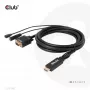 CLUB3D HDMI uz VGA kabelis V/V 2m/6.56ft 28AWG