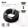 Club 3D HDMI Hybrid AOC kabelis 8K60Hz / 4K120Hz 50 m, HDMI Type A vīrietis–vīrietis