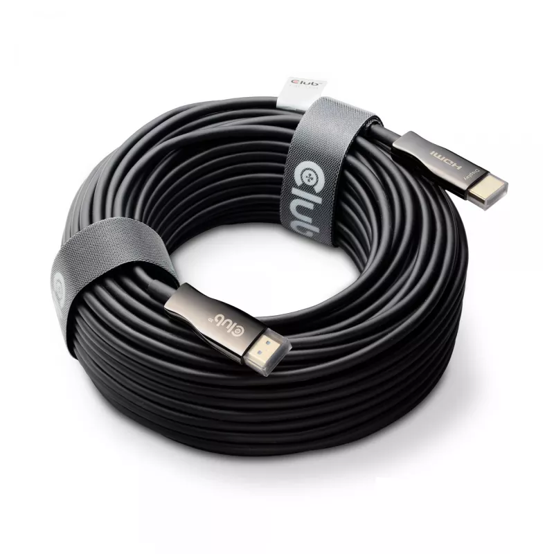 Club 3D HDMI Hybrid AOC kabelis 8K60Hz / 4K120Hz 50 m, HDMI Type A vīrietis–vīrietis