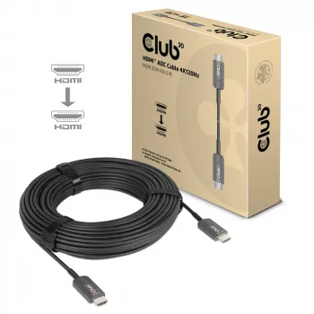 CLUB3D Ultra High Speed HDMI™ Certified AOC kabelis 4K120Hz/8K60Hz vienvirziena M/M 20m/65.6ft