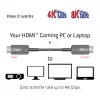 CLUB3D Ultra High Speed HDMI™ sertificēts AOC kabelis 4K120Hz/8K60Hz vienvirziena M/M 15m/49.21ft
