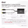 CLUB3D Mini DisplayPort uz Dual Link DVI, HDCP OFF versija Apple Cinema displejiem aktīvais adapteris